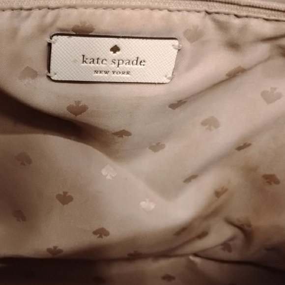 Kate Spade Saffiano Leather Cream Tote Bag - Picture 5 of 10